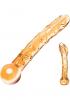 Orange Tickler Glass Dildo Sex Toy Product Image 2