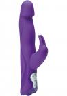 Hustler Toys Silicone Realistic Rabbit With Jumping Bullets Vibrator Waterproof Purple Sex Toy Product