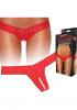 Crotchless Thong Clitoral Stimulating Beads Red S/M Sex Toy Product Image 1