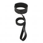 Sincerely Locking Lace Collar & Leash Black Sex Toy Product