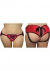 Plus Size Lace With Satin Corsette Adjustable Strap On Red Size 12 to 30 Sex Toy Product