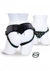 Vibrating Corsette Strap On Harness Black Sex Toy Product