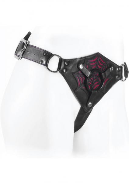 Connoisseur Black Widow Double Strap Harness Black Sex Toy Product