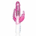 Hustler Slim Double Penetration Rabbit Pink Vibrator  Sex Toy Product