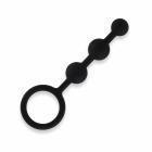All About Anal Silicone Anal Beads 3 Balls Black Sex Toy Product