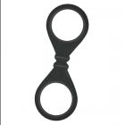 The Nines S Cuffs Black Silicone Handcuffs Sex Toy Product