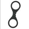 The Nines S Cuffs Black Silicone Handcuffs Sex Toy Product Image 1