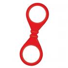 The Nines S Cuffs Red Silicone Handcuffs Sex Toy Product