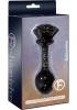 Fashionistas Rose Glass Butt Plug Large - Black	 Sex Toy Product Image 2