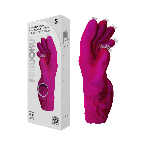 Fukuoku 5 Finger Massage Glove Left Hand -Pink - Small Sex Toy Product