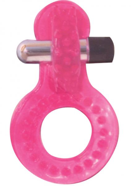 Circle Of Love Vibrating Silicone Cock Ring Pink Sex Toy Product