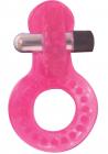 Circle Of Love Vibrating Silicone Cock Ring Pink Sex Toy Product