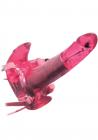 Crystal Snowbear Vibrating Squirming Triple Pleaser Pink Sex Toy Product