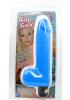 Satin Smooth Big Guy Vibrator Waterproof 7 Inch Blue Sex Toy Product Image 2