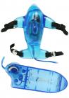 Beautiful Blue Dolphin Vibrating Strap On Blue Sex Toy Product