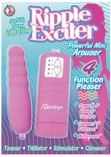 Ripple Exciter Vibrator Waterproof 5 Inch Fuchsia Sex Toy Product
