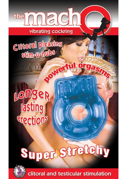 Macho Vibrating C-ring - Blue Sex Toy Product