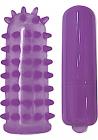 Mini Pocket Bullet Vibrator With Jelly Sleeve Purple Sex Toy Product