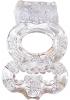 The Macho Crystal Collection Double Ring Clear Sex Toy Product Image 1