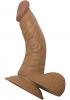 Latin American Whoppers Curved Dong With Balls	 Sex Toy Product Image 1