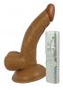 Latin American Mini Whoppers 5 inches Vibrating Dong, Balls Brown Sex Toy Product Image 1