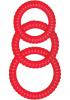 Ultra Cocksweller Silicone Cock Rings Red Sex Toy Product Image 1