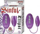 Sinful Ellipse Purple Bullet Vibrator Sex Toy Product