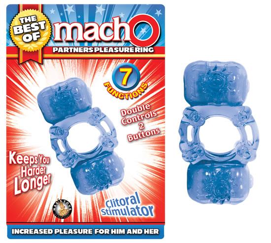 The Best Of Macho Partners Pleasure Ring Blue Sex Toy Product