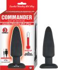 Commander Essential Vibrating Hot Butt Plug Black Sex Toy Product