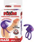 Ram Vibrating Cock Ring Purple Sex Toy Product