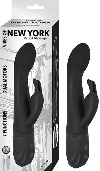 Vibes Of New York Rabbit Massager Black Sex Toy Product