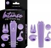 Intense Clit Teaser Kit Purple Mini Massager with 4 Heads Sex Toy Product Image 2