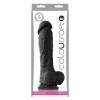 Coloursoft 8 inches Soft Dildo Black Sex Toy Product Image 2