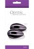 Crystal Premium Glass Eggs Black 1.75 By 1 Inch Sex Toy Product Image 2