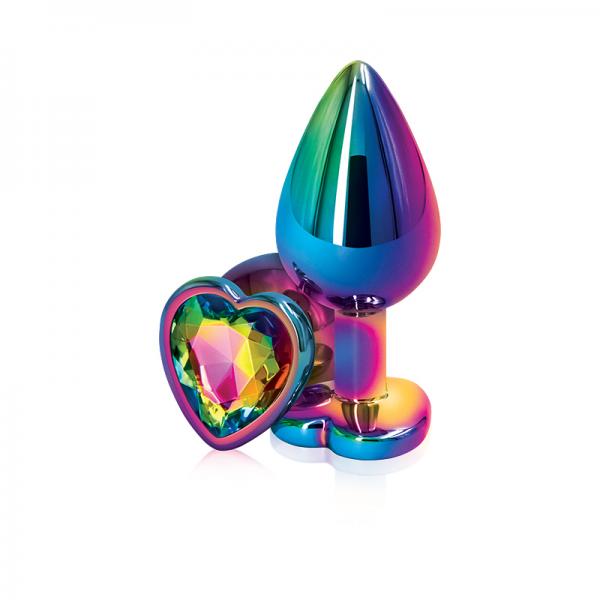 Rear Assets Mulitcolor Heart Medium Rainbow	 Sex Toy Product