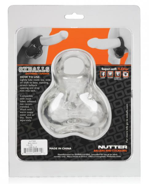 Oxballs Nutter Ballsack Clear Sex Toy Product