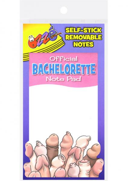 Official Bachelorette Note Pad Sex Toy Product