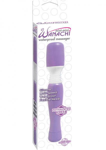 Mini Mini Wanachi Silicone Massager Waterproof 5.25 Inch Purple Sex Toy Product