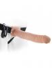 Fetish Fantasy 11 inches Vibrating Hollow Strap On Beige   Sex Toy Product Image 1