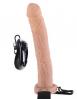 Fetish Fantasy 11 inches Vibrating Hollow Strap On Beige   Sex Toy Product Image 2