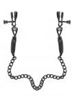 Fetish Fantasy Adjustable Nipple Chain Clamps Black Sex Toy Product