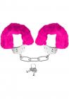 Neon Furry Cuffs Pink Sex Toy Product