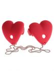 Fetish Fantasy Vibrating Heart Pasties Red Sex Toy Product