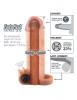 Vibrating Real Feel 1 Inch Extension Beige Sex Toy Product Image 2