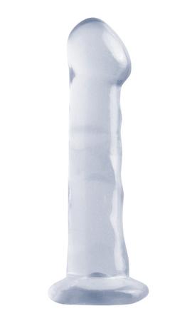 Basix Rubber Works 6.5 inches Dong With Suction Cup Clear Sex Toy Product