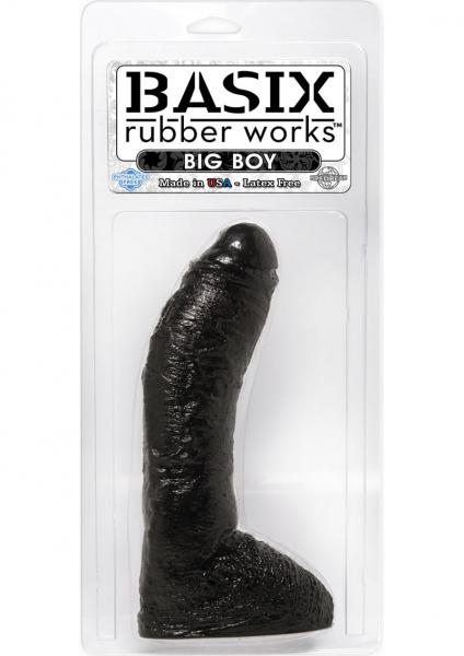 Basix Rubber Works Fat Boy Dong 10 Inches Black  Sex Toy Product