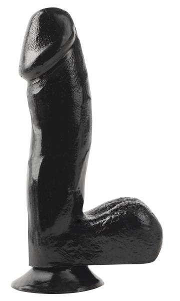 Basix Rubber Works 6.5 Inch Dong With Suction Cup Black Sex Toy Product