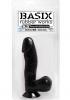 Basix Rubber Works 6.5 Inch Dong With Suction Cup Black Sex Toy Product Image 2