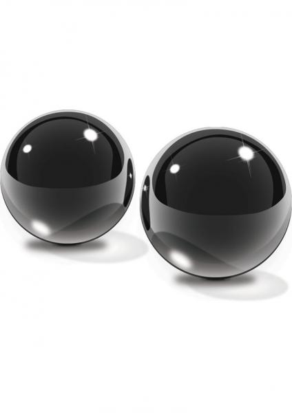 Fetish Fantasy Glass Ben Wa Balls Black Medium  Sex Toy Product