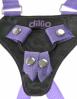 Dillio 7 inches Strap On Suspender Harness Set Purple Sex Toy Product Image 4
